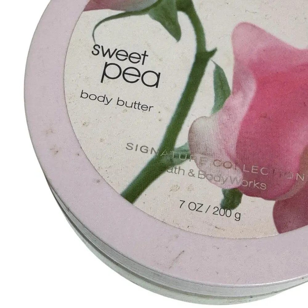 Bath & Body Works Sweet Pea Body Butter 7 oz Shea Rare Discontinued Retired-A